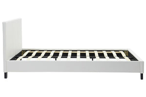 Κρεβάτι Nevil  150x200 PU χρώμα λευκό ματ - Pakobazaar