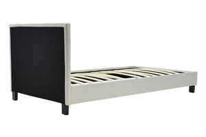 Κρεβάτι Nevil  100x200 PU χρώμα λευκό ματ - Pakobazaar