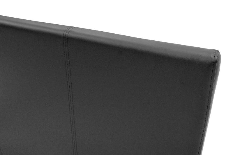 Κρεβάτι Nevil  100x200 PU χρώμα μαύρο ματ