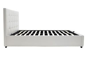 Κρεβάτι Roi  160x200 PU λευκό ματ + αποθηκευτικό χώρο - Pakobazaar