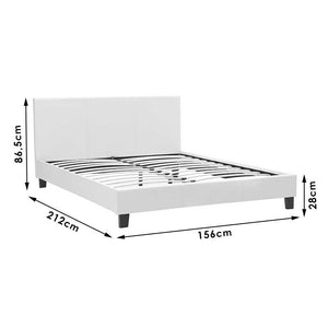 Κρεβάτι Nevil  150x200 με ύφασμα χρώμα ανθρακί - Pakobazaar