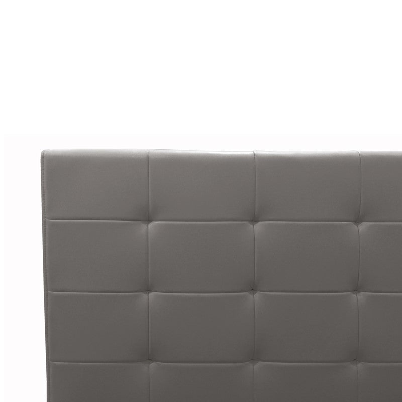 Κρεβάτι Roi  με αποθηκευτικό χώρο pu γκρι ματ 160x200εκ - Pakobazaar