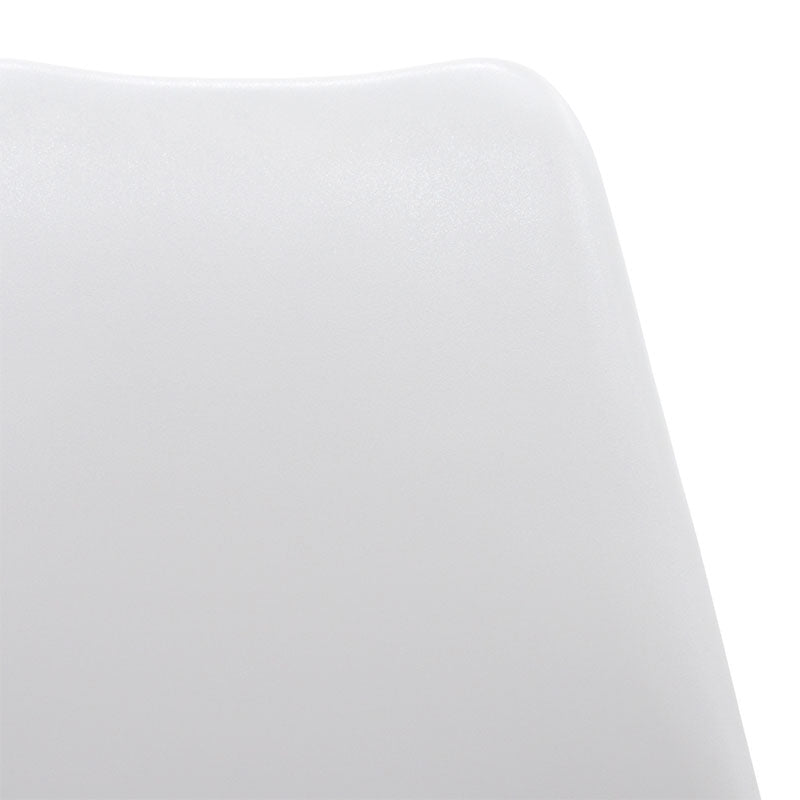 Καρέκλα Gaston  PP-PU λευκό-φυσικό πόδι 43x51x75εκ - Pakobazaar