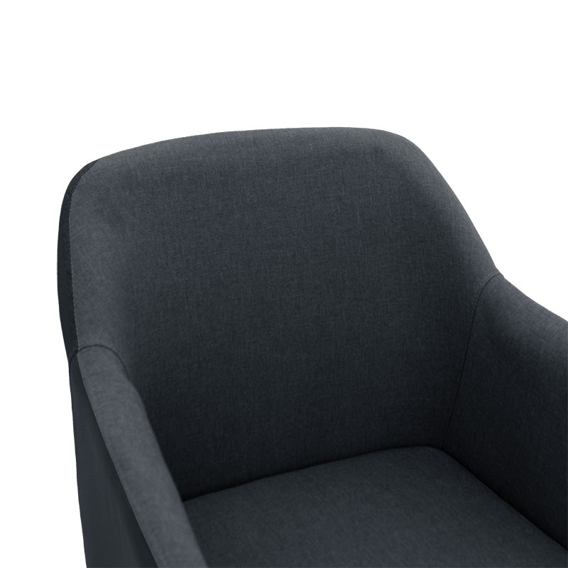 Πολυθρόνα Safira  PU ύφασμα μαύρο-φυσικό 57x58x84εκ - Pakobazaar