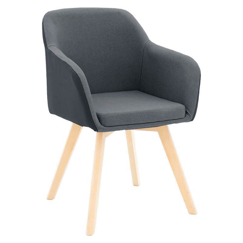 Πολυθρόνα Safira  PU ύφασμα μαύρο-φυσικό 57x58x84εκ - Pakobazaar