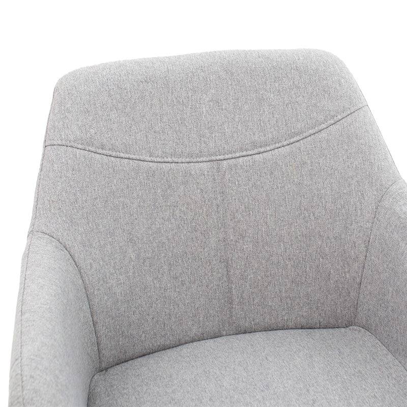Πολυθρόνα Nasima  ύφασμα γκρι-φυσικό 57x58x84εκ - Image 5