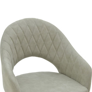 Πολυθρόνα Macie  ύφασμα antique γκρι-μαύρο 58x50x85εκ - Pakobazaar