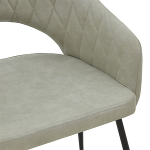 Πολυθρόνα Macie  ύφασμα antique γκρι-μαύρο 58x50x85εκ - Pakobazaar
