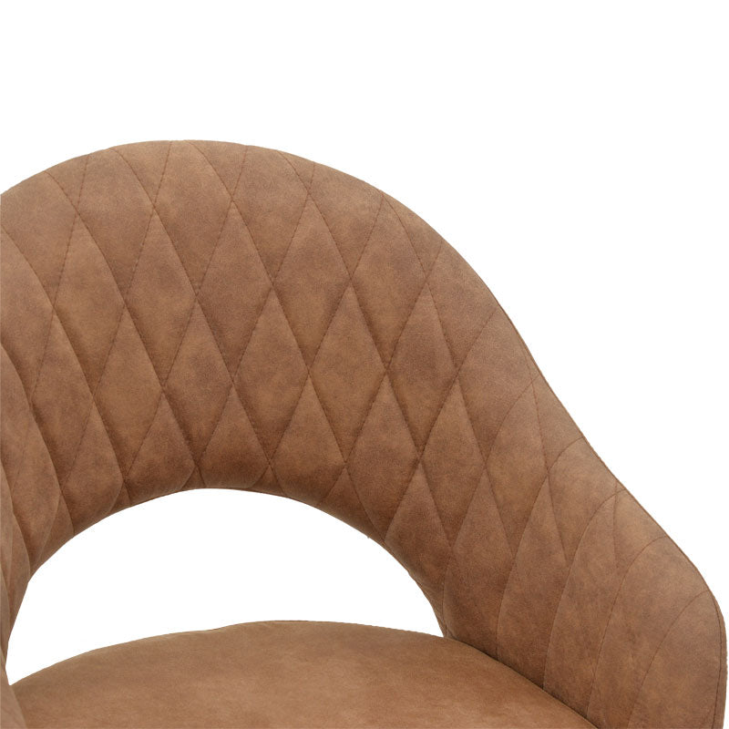 Πολυθρόνα Macie  ύφασμα καφέ antique-μαύρο 58x50x85εκ - Pakobazaar