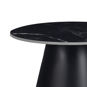 Βοηθητικά τραπέζια Fabrin Inart μαύρο μαρμάρου sintered stone-μαύρο μέταλλο - Image 7