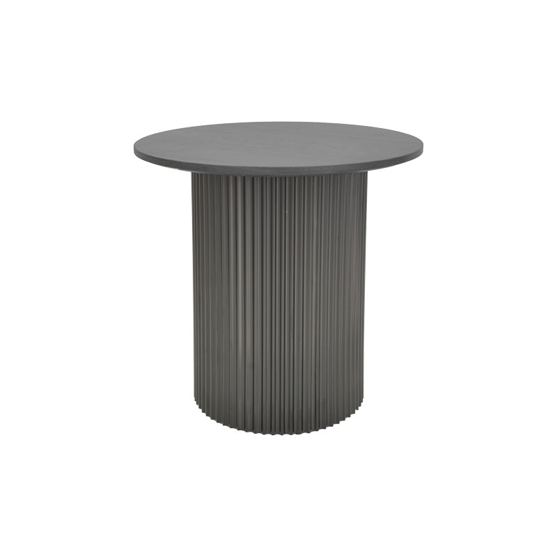 Βοηθητικό τραπέζι Dovel  mdf-μέταλλο σε μαύρη απόχρωση Φ50x50εκ - Pakobazaar