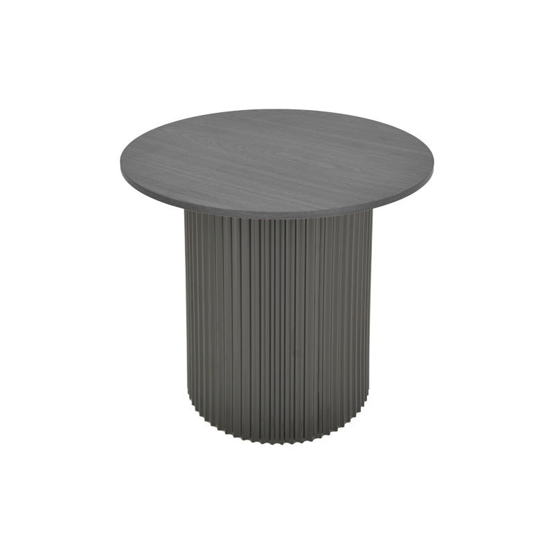 Βοηθητικό τραπέζι Dovel  mdf-μέταλλο σε μαύρη απόχρωση Φ50x50εκ - Pakobazaar