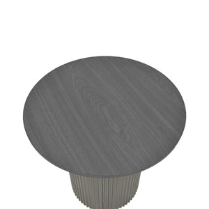 Βοηθητικό τραπέζι Dovel  mdf-μέταλλο σε μαύρη απόχρωση Φ50x50εκ - Pakobazaar