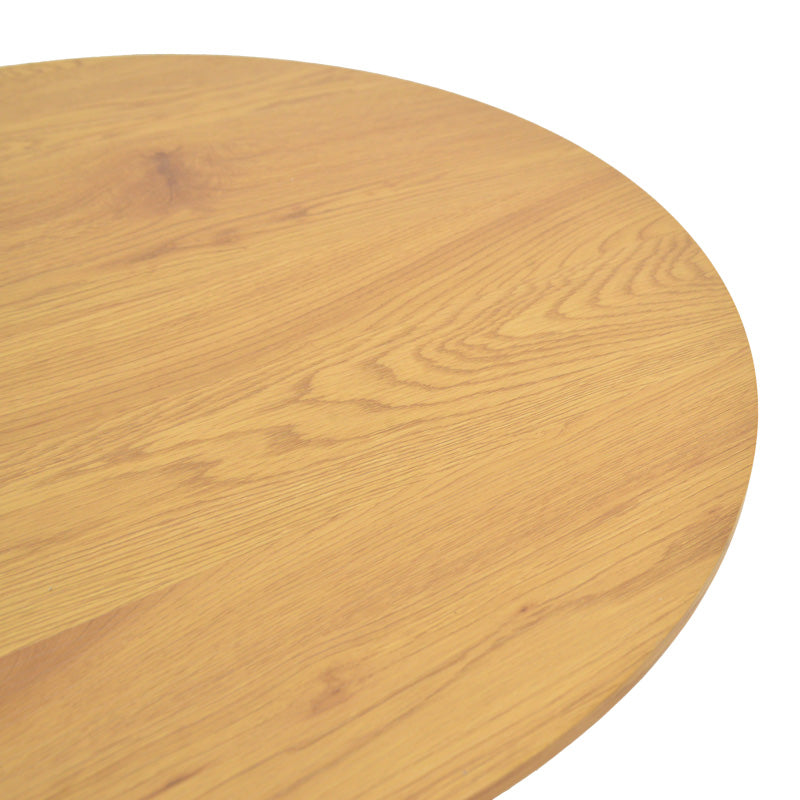 Τραπέζι σαλονιού Dovel  mdf σε sonoma-μαύρο μέταλλο Φ70x45εκ - Pakobazaar