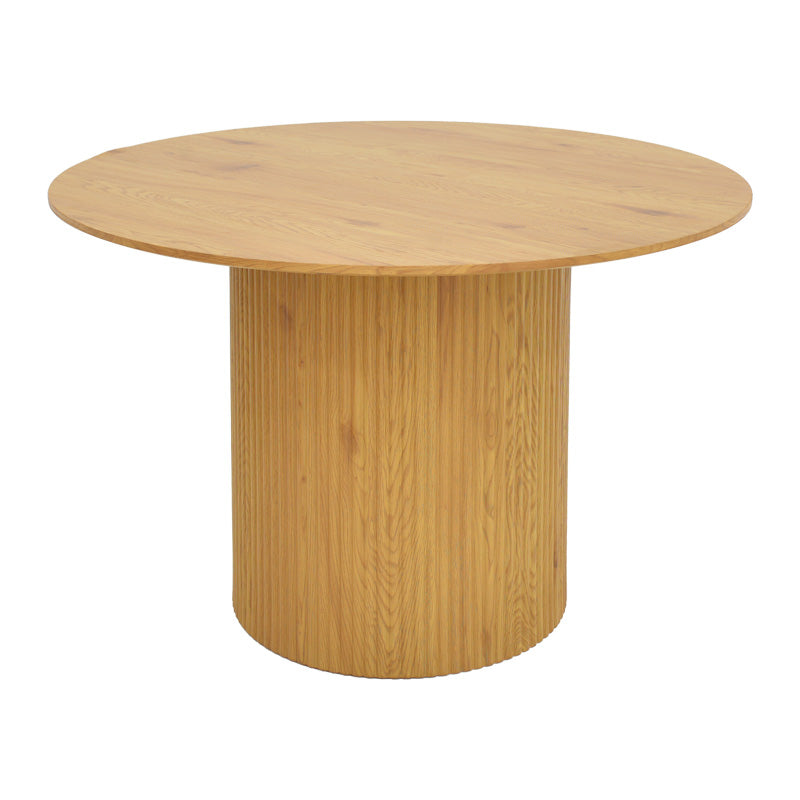 Τραπέζι Karulo  mdf σε sonoma απόχρωση Φ120x76εκ - Pakobazaar