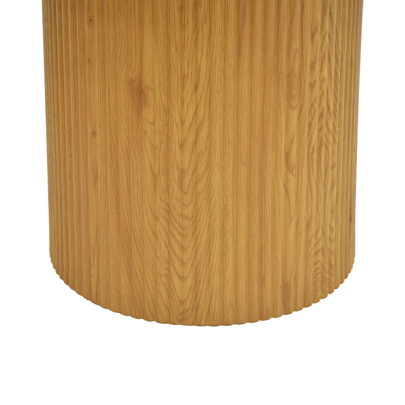 Τραπέζι Karulo  mdf σε sonoma απόχρωση Φ120x76εκ - Pakobazaar