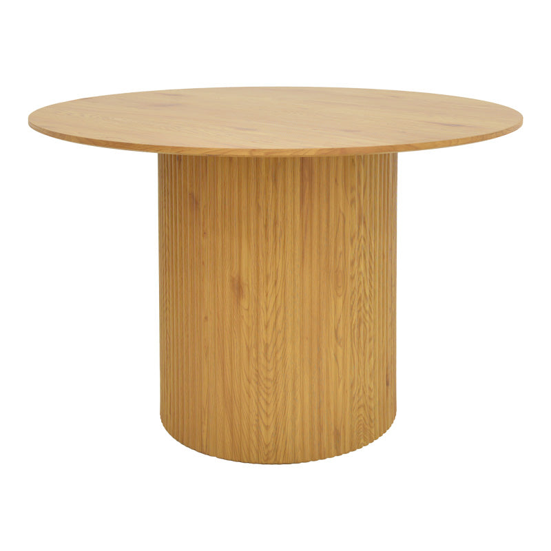 Τραπέζι Karulo  mdf σε sonoma απόχρωση Φ120x76εκ - Pakobazaar