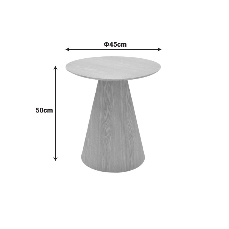 Βοηθητικό τραπέζι Donda  mdf-μέταλλο sonoma Φ45x46εκ - Pakobazaar
