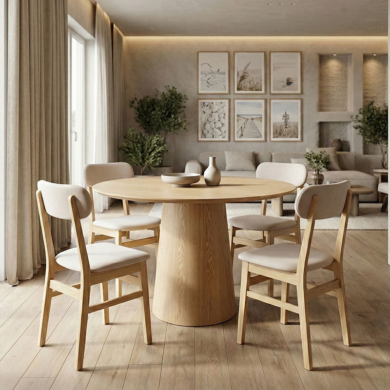 Tραπέζι Donda  mdf sonoma Φ100x76εκ