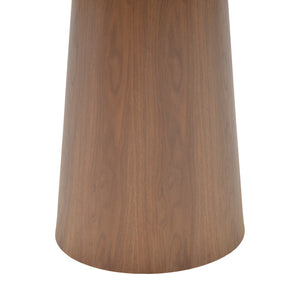 Tραπέζι Donda  mdf καρυδί Φ100x76εκ - Pakobazaar