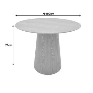 Tραπέζι Donda  mdf καρυδί Φ100x76εκ - Pakobazaar