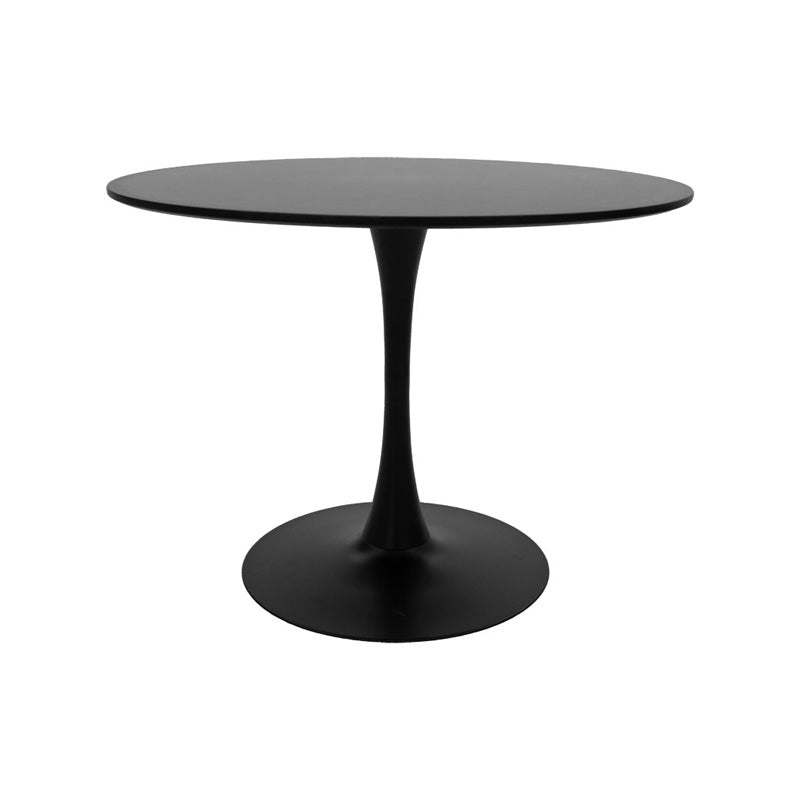 Tραπέζι Balou  mdf σε μαύρη απόχρωση Φ80x73εκ - Pakobazaar