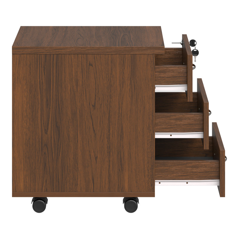 Συρταριέρα τροχήλατη επαγγελματική Fesialo  wenge 39x47x52.5εκ - Pakobazaar