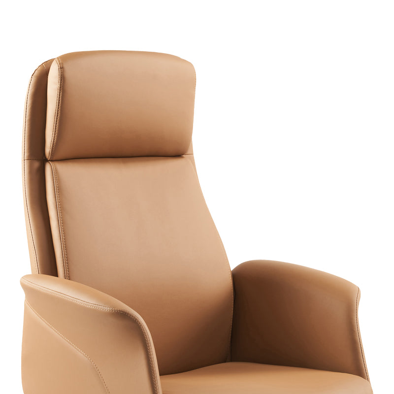 Καρέκλα γραφείου διευθυντή Derjio  καφέ pu 68x66x115εκ - Image 2