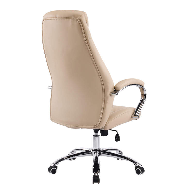 Καρέκλα γραφείου διευθυντή Sonar  μπεζ pu 61x57x120-128εκ - Pakobazaar