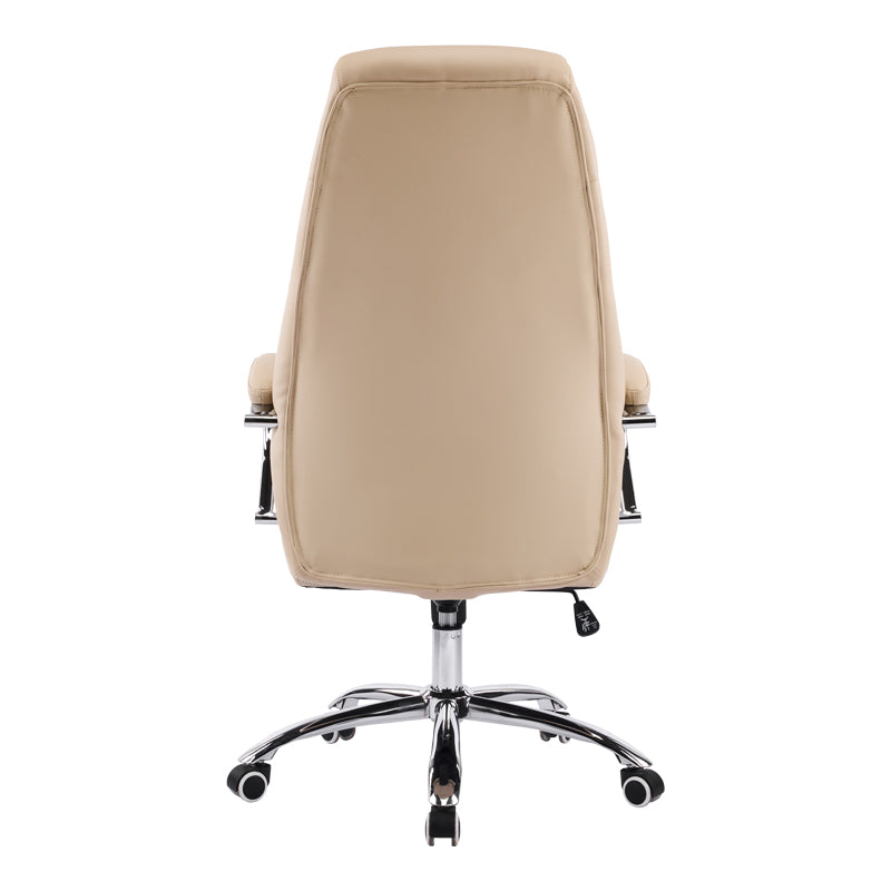 Καρέκλα γραφείου διευθυντή Sonar  μπεζ pu 61x57x120-128εκ - Pakobazaar