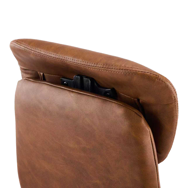 Καρέκλα γραφείου διευθυντή Ferka  καφέ pu 64x71x120-128εκ - Pakobazaar