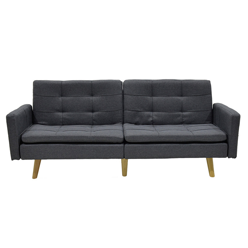 Καναπές-κρεβάτι Flexible  σε ανθρακί ύφασμα 198x87x76εκ - Image 3