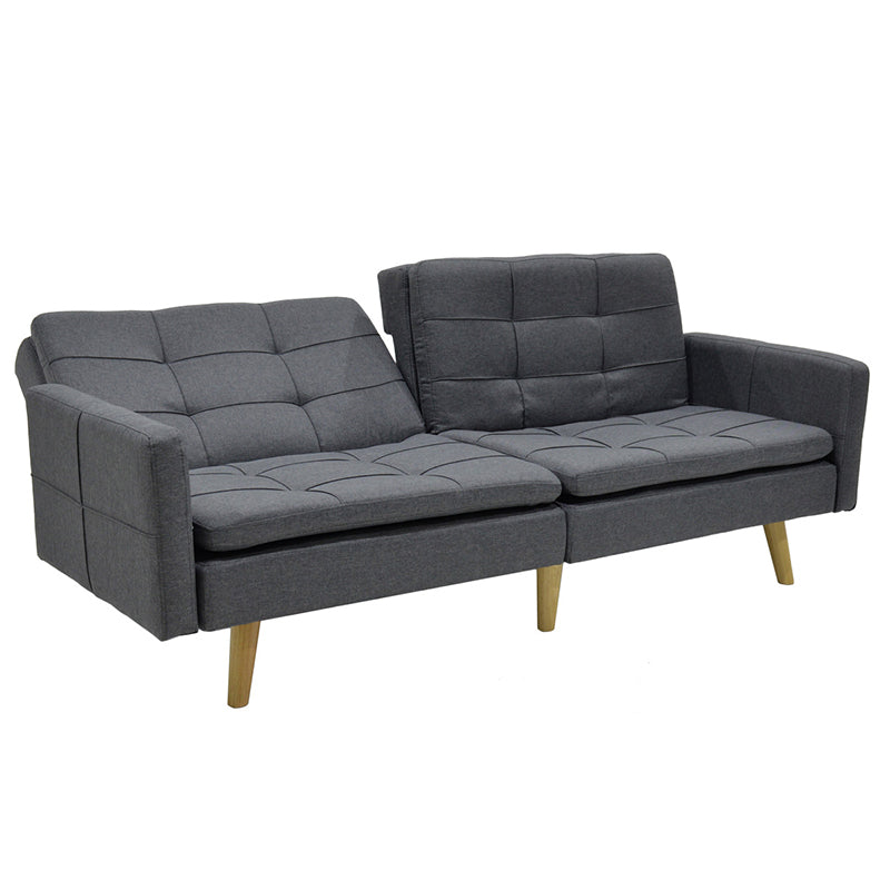 Καναπές-κρεβάτι Flexible  σε ανθρακί ύφασμα 198x87x76εκ - Image 5