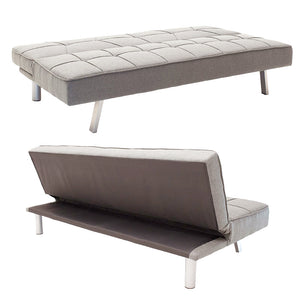 Καναπές-κρεβάτι Travis  3θέσιος ύφασμα γκρι 175x83x74εκ - Image 5