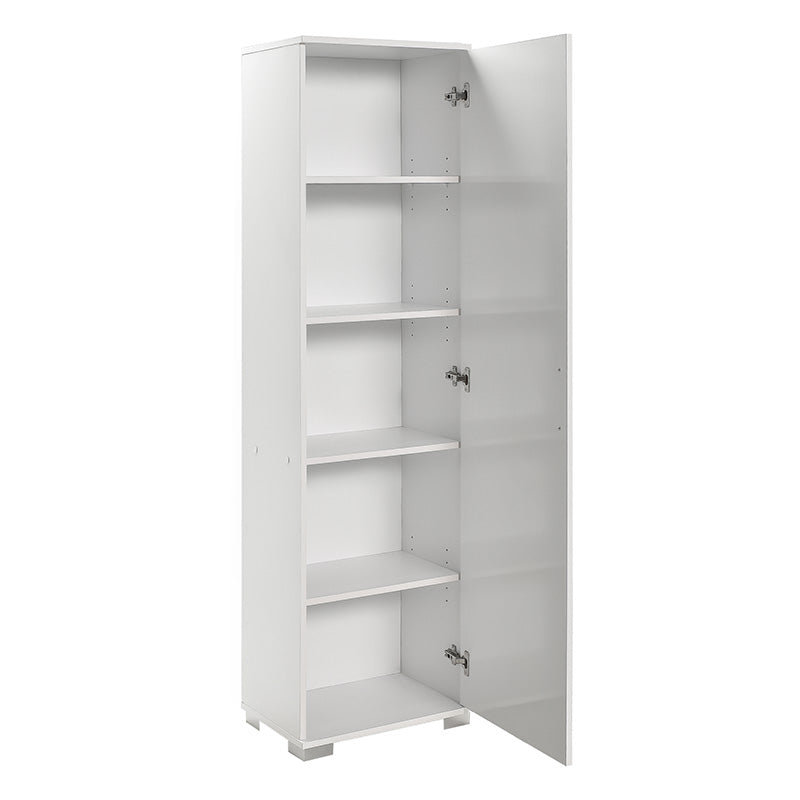 Ντουλάπι-στήλη Chad1  λευκό gloss 45x32x169εκ - Pakobazaar