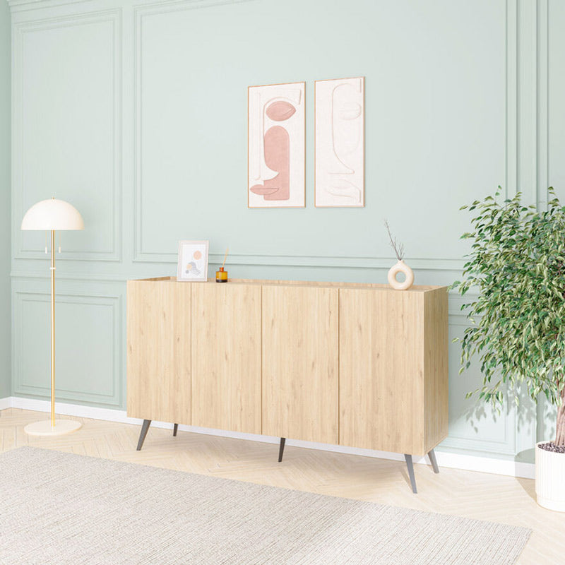 Μπουφές Kudro  σε oak απόχρωση 180x43x100εκ - Image 1