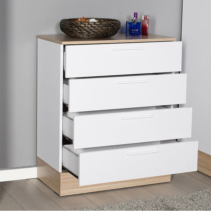 Συρταριέρα Pelita  σε λευκή-oak απόχρωση 72x40x88εκ - Image 2