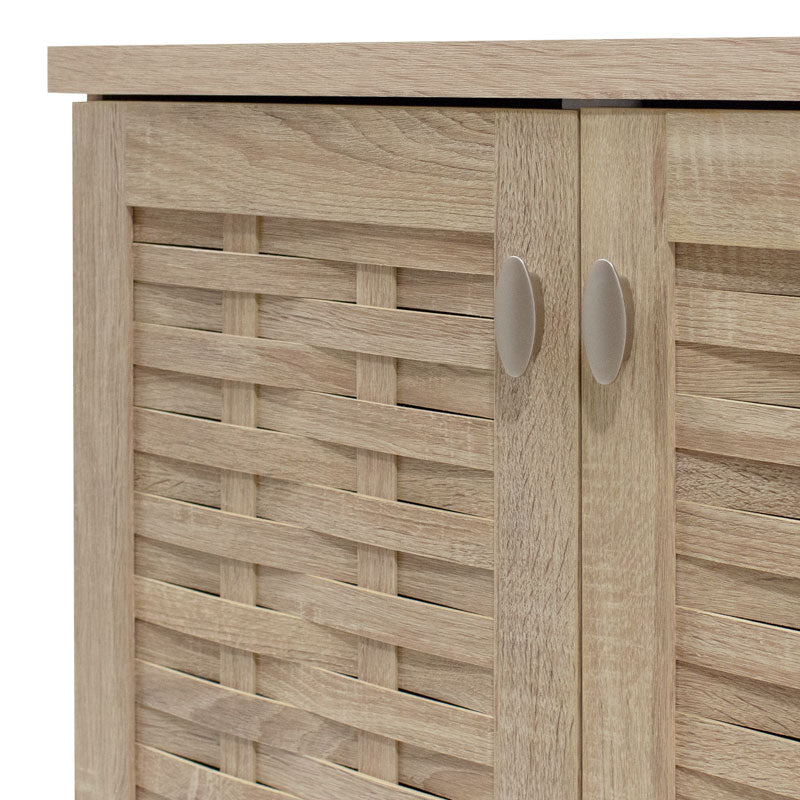 Παπουτσοθήκη-ντουλάπι MANTAM  16 ζεύγων χρώμα sonoma 115,5x40x92εκ - Pakobazaar