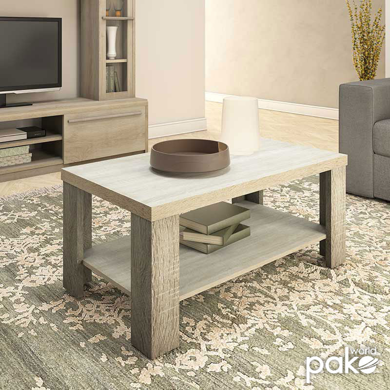 Τραπέζι σαλονιού RIANO  χρώμα sonoma 89,5x49,5x42,5εκ - Image 2