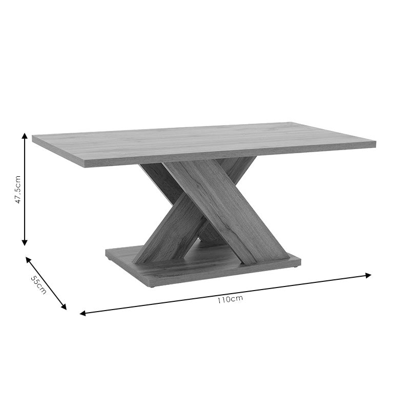 Τραπέζι σαλονιού Solange  χρώμα sonoma 110x55x47.5εκ - Image 6