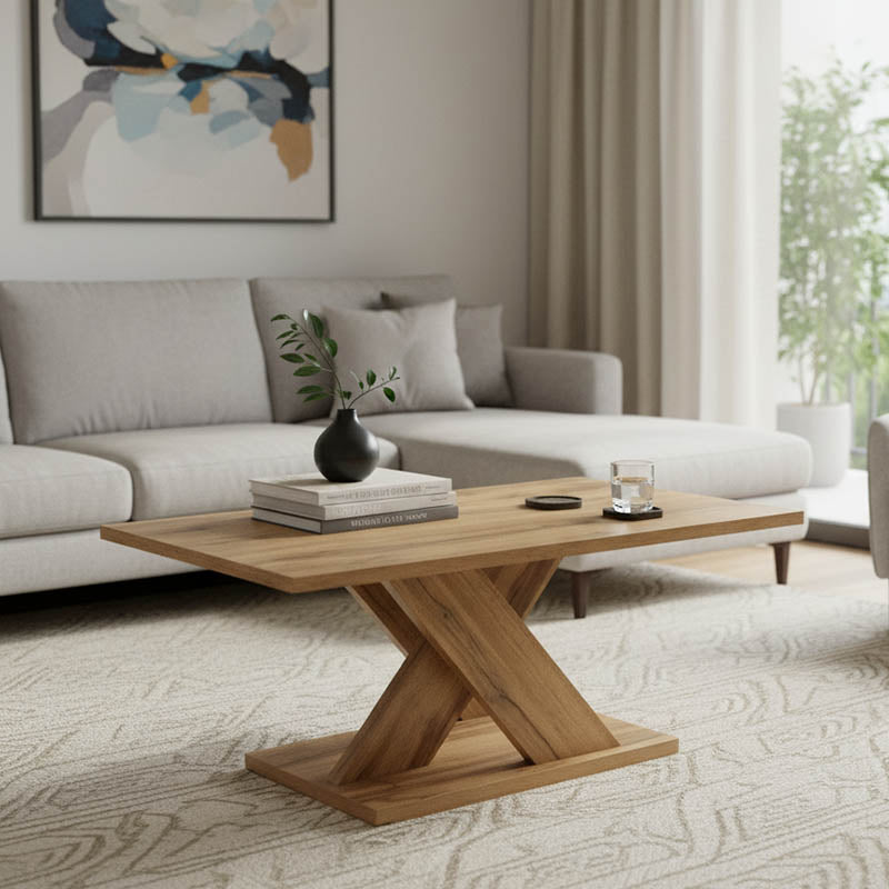 Τραπέζι σαλονιού Solange  χρώμα sonoma 110x55x47.5εκ - Image 1
