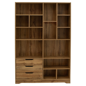 Βιβλιοθήκη Lucinda  oak 120x29.8x180.5εκ - Image 4