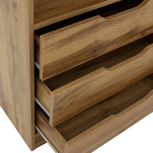 Βιβλιοθήκη Lucinda  oak 120x29.8x180.5εκ - Image 6