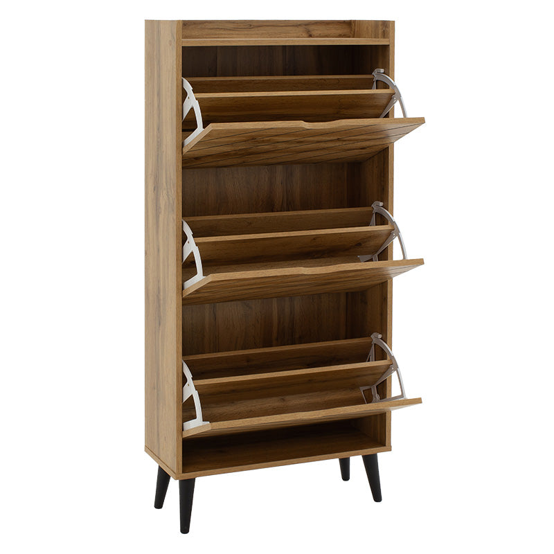 Παπουτσοθήκη Thelma  12 ζεύγων oak 60x23.8x131.6εκ - Pakobazaar