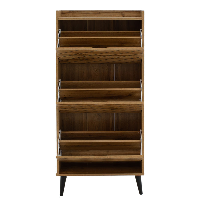 Παπουτσοθήκη Thelma  12 ζεύγων oak 60x23.8x131.6εκ - Pakobazaar