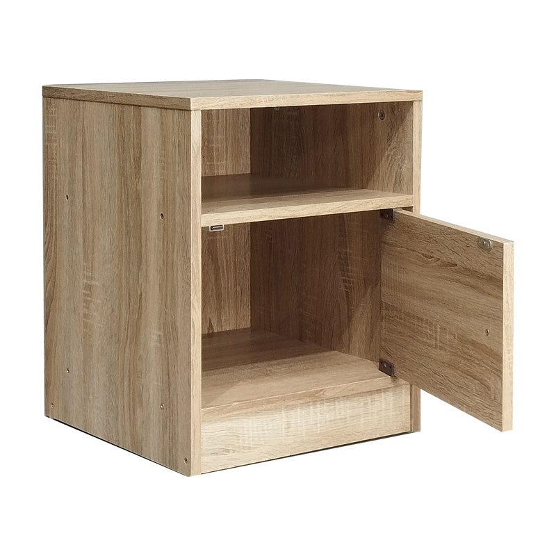 Κομοδίνο Foly  με ένα ντουλάπι sonoma 40x40x50εκ - Pakobazaar
