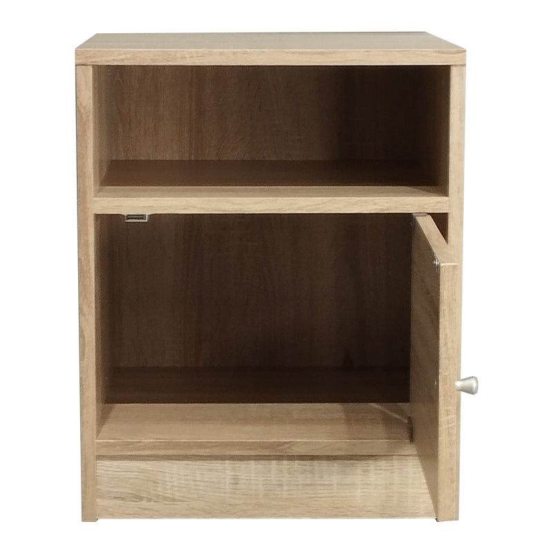 Κομοδίνο Foly  με ένα ντουλάπι sonoma 40x40x50εκ - Pakobazaar
