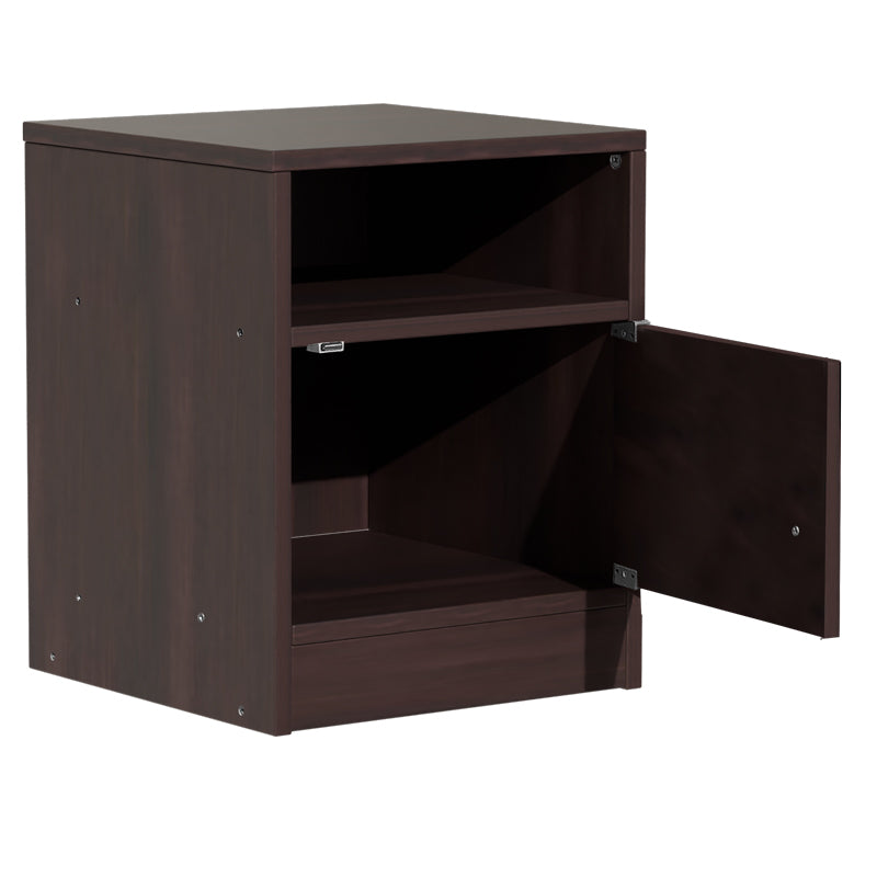 Κομοδίνο Foly  με ένα ντουλάπι καρυδί 40x40x50εκ - Pakobazaar