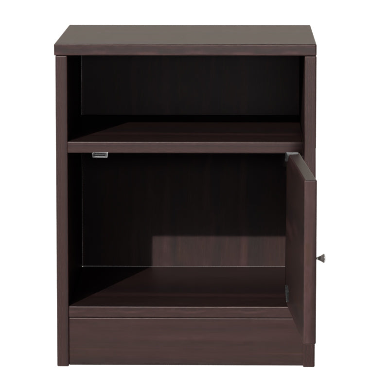 Κομοδίνο Foly  με ένα ντουλάπι καρυδί 40x40x50εκ - Pakobazaar