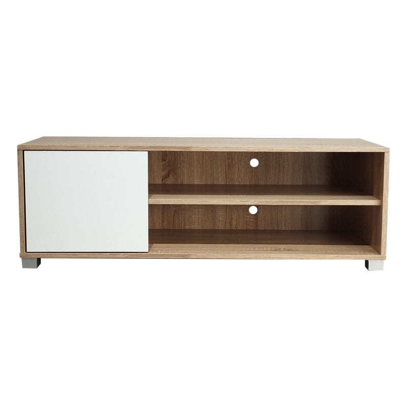 Έπιπλο τηλεόρασης Ellon  μελαμίνης sonoma-λευκό 120x40x41εκ. - Image 4